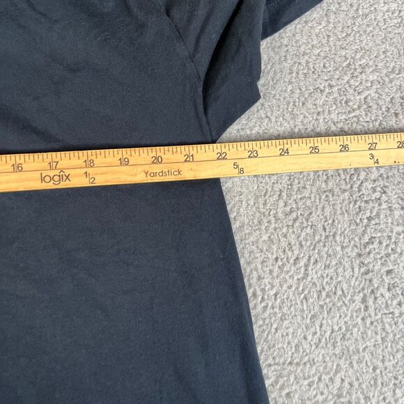 James Perse T-Shirt Mens XXL Size 5 Black V Neck 100% Combed Cotton MLJ3352 - Picture 8 of 10